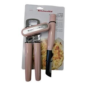 NEW KitchenAid 2-Piece Can Opener and Euro Peeler Set in Dried Rose [Light Pink]
